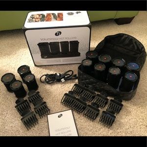 T3 Hot Rollers + 4 extra rollers & clips EUC